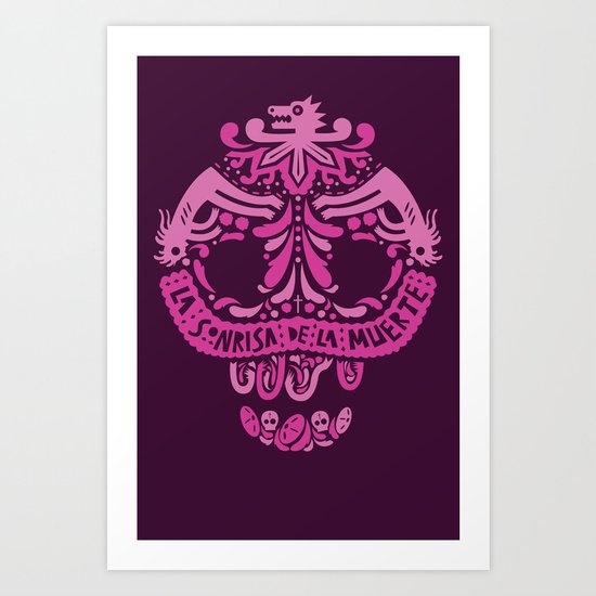 A la Muerte con una Sonrisa 2009 Art Print