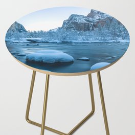 Valley Winter Sunrise  Side Table