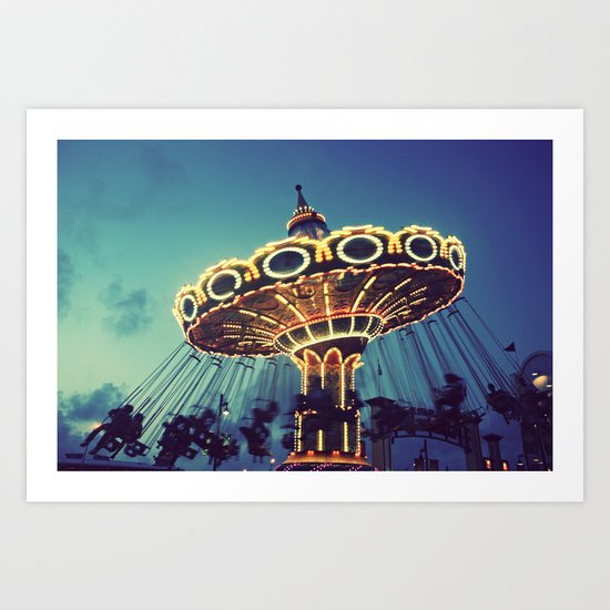 Blue Hour at the Carnival Art Print