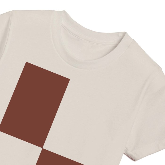 Four Squares (Maroon & White Pattern) Kids T Shirt by LXLBX8