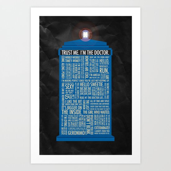 Doctor Who Art Print