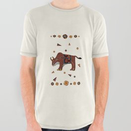 Bison Americana 3D All Over Graphic Tee
