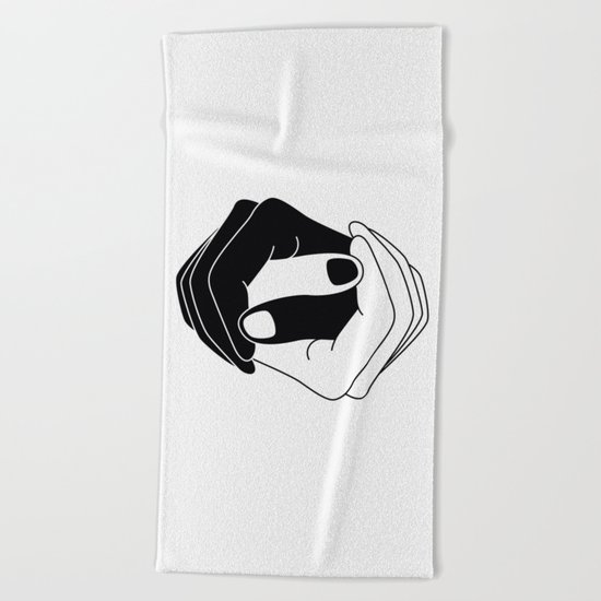 Yin and Yang Beach Towel