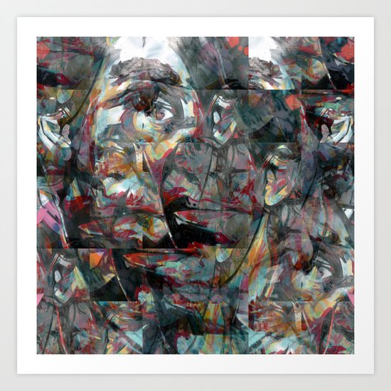 “let me please interpret history in every line...” Art Print