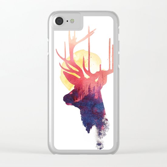 The burning sun Clear iPhone Case