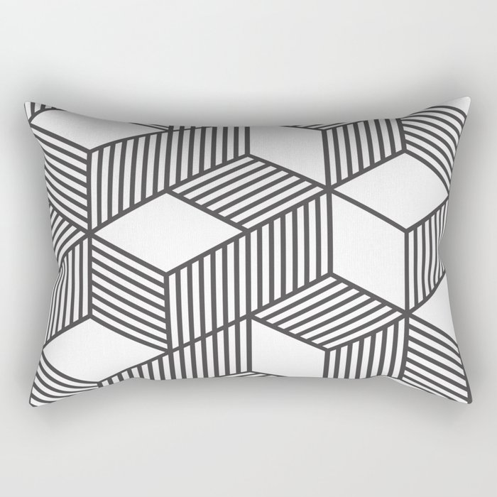 Geometric Cube 01 Rectangular Pillow