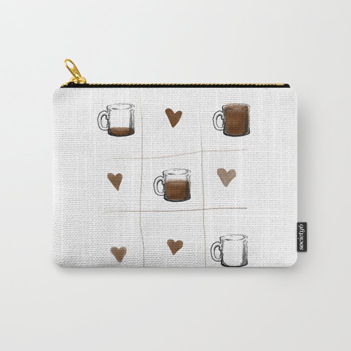 Tic Tac Toe Coffee Lover Carry All Pouch By Tam2art Society6 Tic Tac Toe Coffee Lover Carry All Pouch By Tam2art Society6
