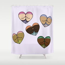 Butts Shower Curtain