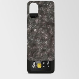 Abstract grey cracked and scratched grey metal panel Android Card Case