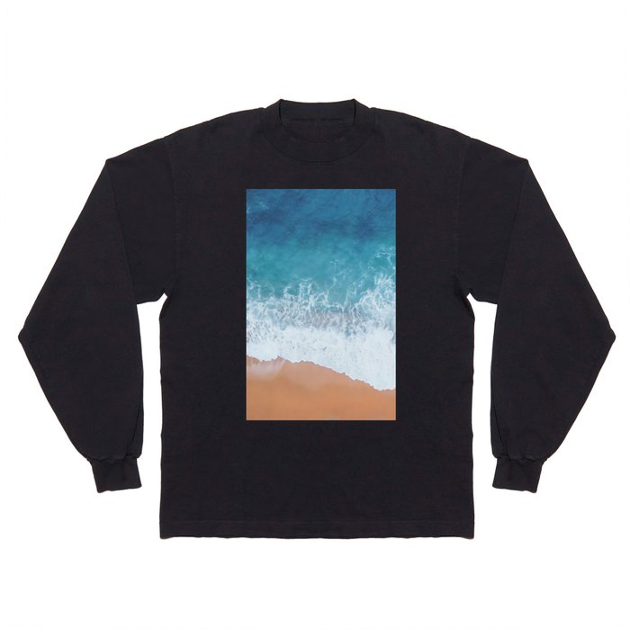 Turquoise Ocean Waves Long Sleeve T Shirt