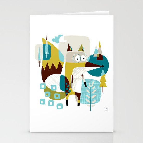 Fox in a box Stationery Cards