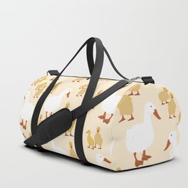 Cute Mother Duck & Baby Duckling Pattern  Duffle Bag