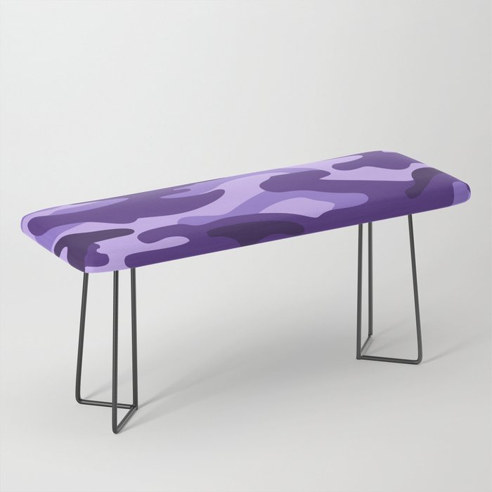 Camouflage Pattern Purple Colours Bench