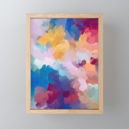 New Beginnings In Full Color | Abstract Texture Color Design Framed Mini Art Print