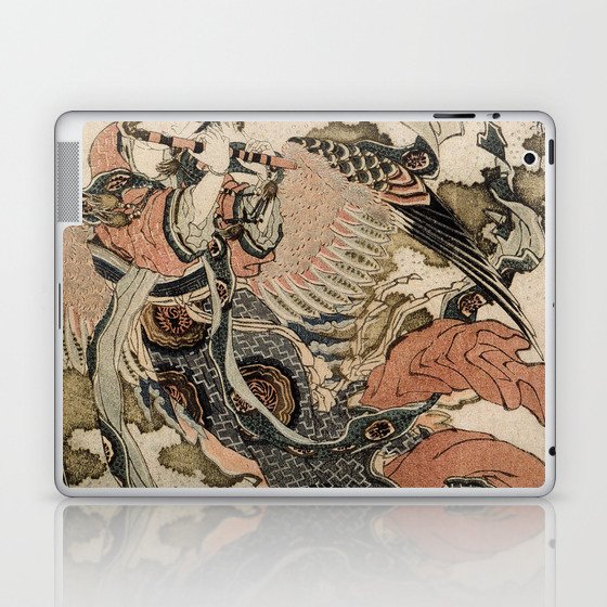Hokusai, Aspara and the flute – musician manga, japan,hokusai,japanese,北斎,ミュージシャン Laptop & iPad Skin