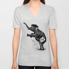 Graduate Elephant V Neck T Shirt