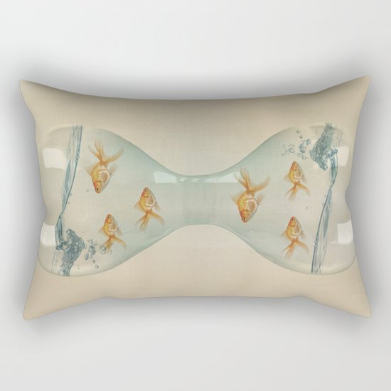 Hour Glass Goldfish Rectangular Pillow