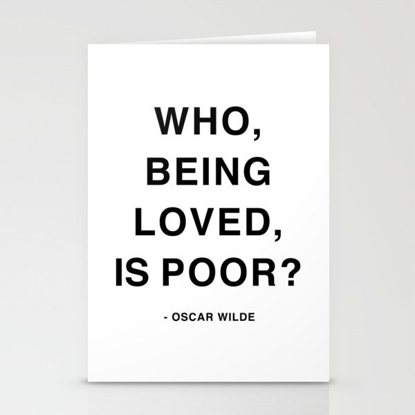 Oscar Wilde Love Quotes  Stationery Cards