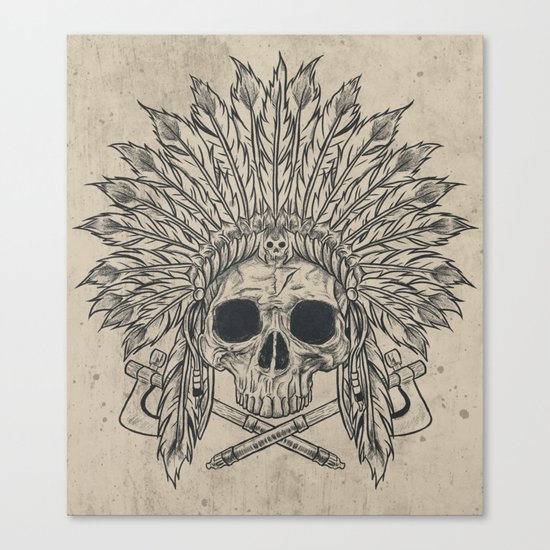 The Dead Chief Canvas Print