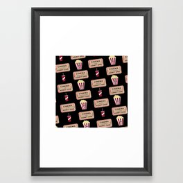 Let's Go to the Movie theatre Framed Art Print