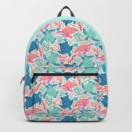 Paradise Beach Turtles Backpack
