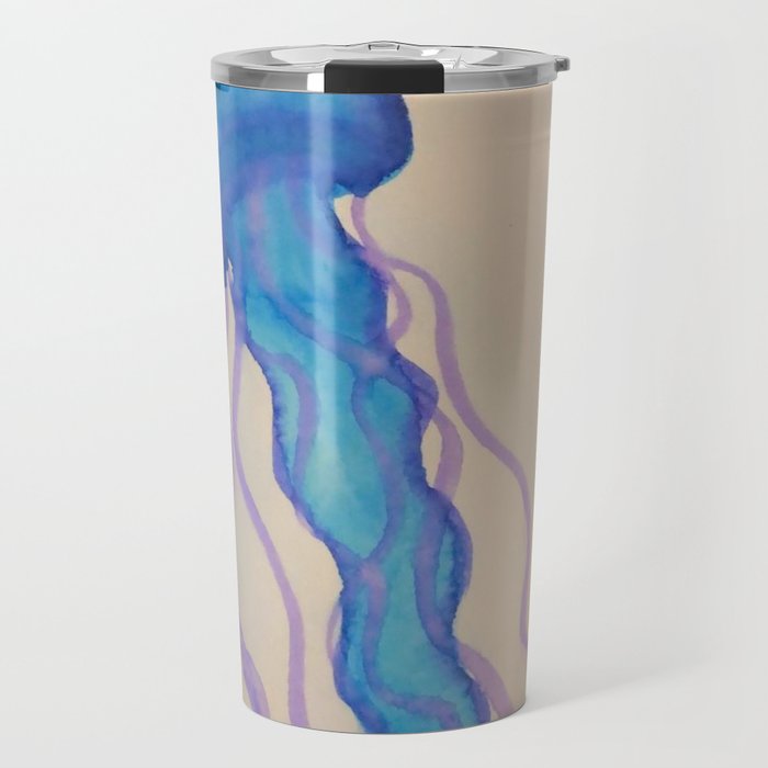 watercolor jellyfish Travel Mug