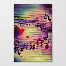 Music Makes My Heart Sing Canvas Print