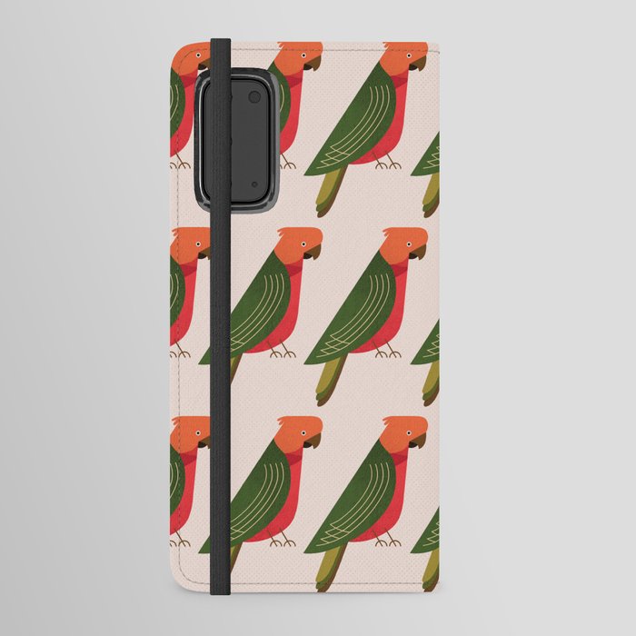 Whimsy Australian King Parrot Android Wallet Case