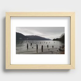 What once was a pier Recessed Framed Print