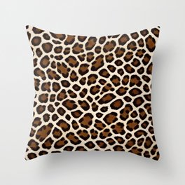 Luxury Popular White Leopard Elegant Collection Throw Pillow