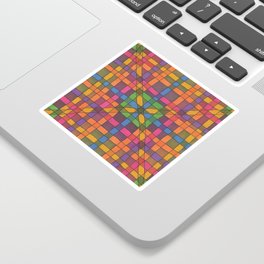 Color Grid Pattern Sticker