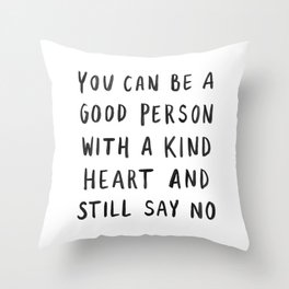 Good Person Throw Pillow