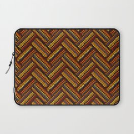 Knitted Textured Pattern Yellow Laptop Sleeve