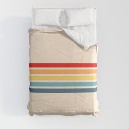 Takaakira - Classic Rainbow Retro Stripes Comforter