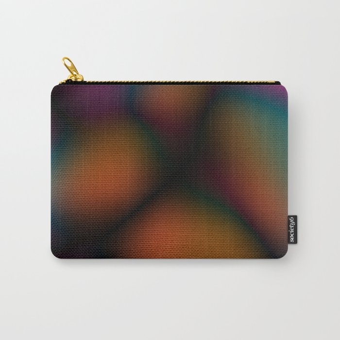 Dark Colorful Blobby Design Carry-All Pouch