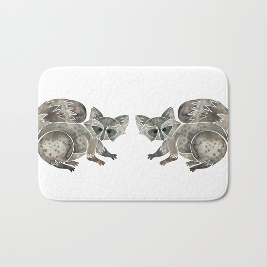 Raccoon – Warm Grey Palette Bath Mat