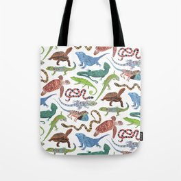Endangered Reptiles Around the World Tote Bag