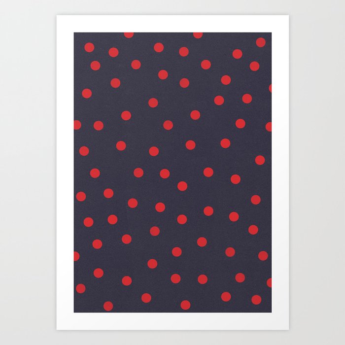 vintage dots 29 Art Print