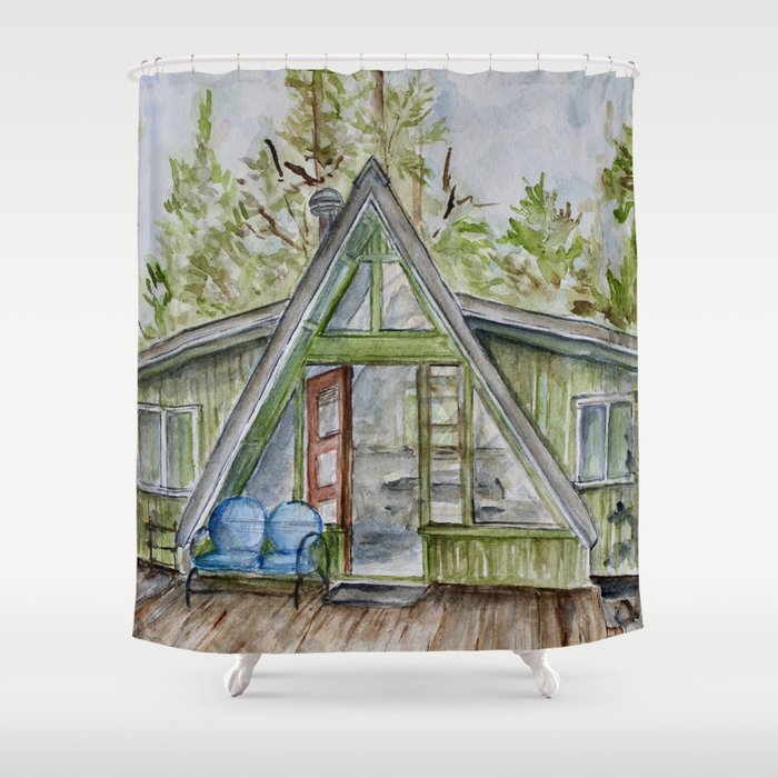 The Cabin Shower Curtain