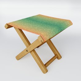 watermelon ombre architectural glass texture look Folding Stool