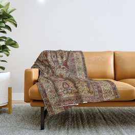 Lavar Kirman Southeast Persian Rug Print Throw Blanket