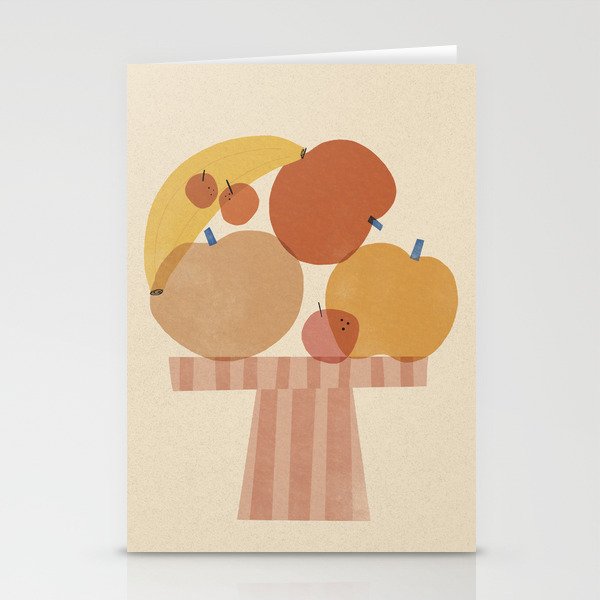 Fruits on the plate Stationery Cards