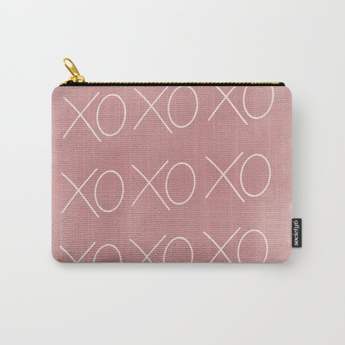 XOXO Pink Brush Stroke, Valentine Design  Carry-All Pouch