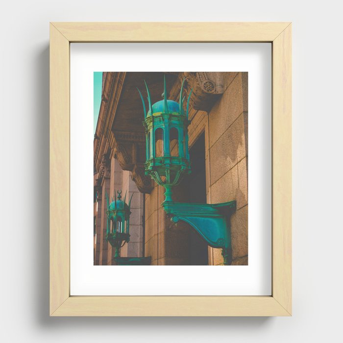 Lanterns | Boston Recessed Framed Print