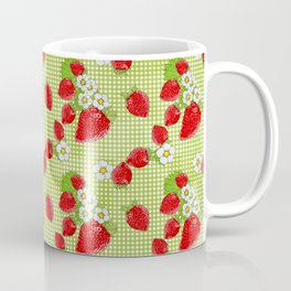 Nina's Strawberry Patch on Plaid Design Collection Coffee Mug