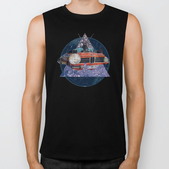 Orange Butterfly Invasion · Trip to the moon Biker Tank