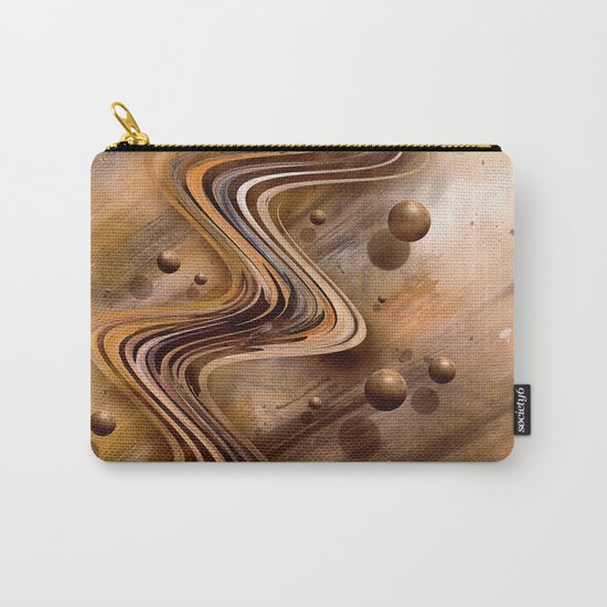 Chocolate Waves Carry-All Pouch