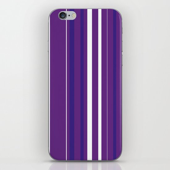 Purple Pin Stripes iPhone & iPod Skin