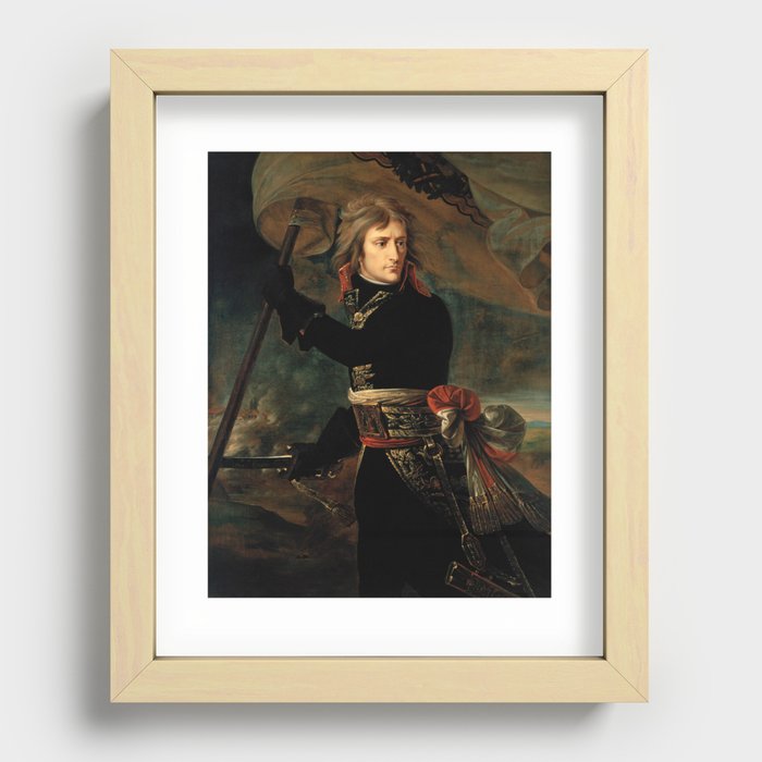 Bonaparte at the Pont d'Arcole - Antoine-Jean Gros Recessed Framed Print
