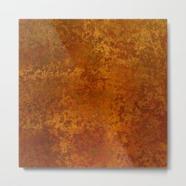 Vintage Copper Rust, Minimalist Art Metal Print